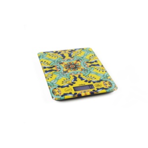 Bilancia da cucina Excelsa Trinacria in vetro 21,5x1,8x15 cm Bilancia digitale multicolore per cucinare e cuocere - Product Image 2