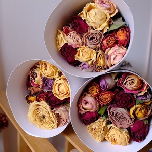 Tiges de roses séchées naturelles à tête unique, vente en gros, pour bouquets de mariage vintage rustiques, décoration intérieure, arrangements en résine et projets DIY - Product Image 6