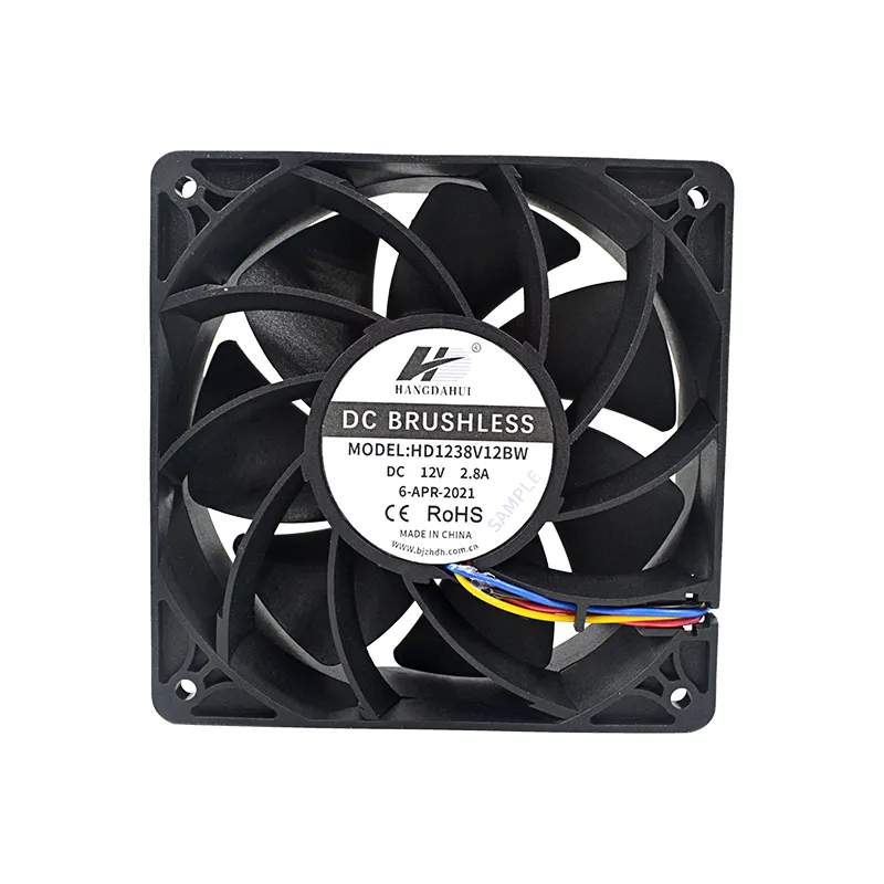 Quạt Làm Mát CPU 120X120X38Mm 230CFM 6500RPM 12V DC 4 Chân 4 Dây Máy Tính Quạt Làm Mát CFM Cao 120Mm