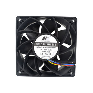 Ventilador de refrigeración de <span class=keywords><strong>CPU</strong></span> DE ALTO CFM de 120mm, 120x120x38mm, 230CFM, 6500RPM, 12V CC, 4 pines, plástico de 4 cables para tarjeta gráfica, disipador térmico para ordenador - Product Image 1