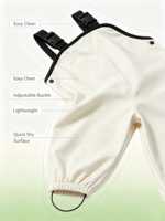 Salopette de pluie imperméable, coupe-vent et respirante pour enfants, avec bretelles réglables, pour garçons, filles et tout-petits, utilisation en extérieur