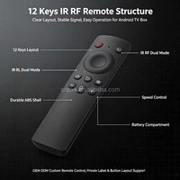 Control Remoto Inalámbrico IR RF de Doble Modo y 12 Teclas, Control Remoto Universal con Control de Velocidad para Android TV Box, Fabricación OEM ODM