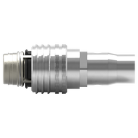 Connecteur moulé moulé par injection WP M12(M) 1P à code A, prise d'alimentation push-pull, étanche IP67, application RF, mâle/femelle, mini capteur en zinc