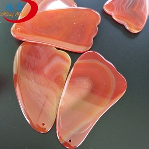 2025 superventas productos chinos calientes cuidado de la salud ágata roja Gua Sha masajeador cuerpo cuello rodillo masaje - Product Image 2