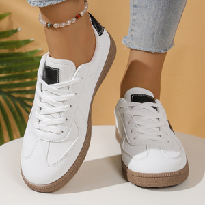 New style Dechen <b>shoes</b> - women's <b>soft</b>-soled white sneakers, retro casual sports <b>shoes</b>, flat-bottomed <b>shoes</b> - Product Image 1