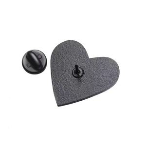 RTS aşk geometrik broş pembe Bundy Metal rozet giyim aksesuarları ile serigraf baskı fabrika toptan yaka <span class=keywords><strong>Pin</strong></span> - Product Image 3
