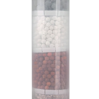 Kartrid Filter Air Mineral Alkali T33 Inline dengan Bola Mineral Multi-Lapisan untuk Pemurni Air RO