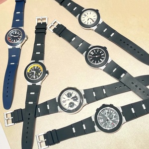 2026Men's Watch with Three-Eye Multi-Function <b>Chronograph</b>,Rubber Strap, <b>Automatic</b> Aluminum-Titanium Alloy Material, Quartz Watch - Product Image 3