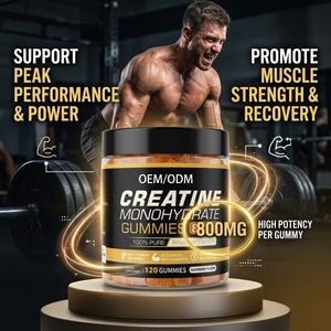 Prix d'usine, étiquette privée, gommes de créatine monohydrate 5g, OEM ODM, emballage en pot, sans sucre, végétaliennes, pour la musculation - Product Image 2