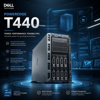 Servidor Dell T440 al Mejor Precio, Torre, 14G, Doble Socket, Intel Xeon Escalable, 16 Ranuras DIMM DDR4, Intercambio en Caliente, Servidor Empresarial