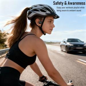 Nouveaux écouteurs sportifs à tour de cou avec annulation du bruit ambiant, écouteurs sans fil Bluetooth 5.3 à conduction osseuse - Product Image 5