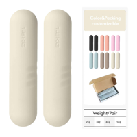 Ensemble d'haltères de Pilates COMANA Premium personnalisés, haltères en silicone super doux pour la maison/la salle de sport