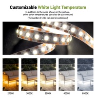 Bande lumineuse LED souple 5050 96 LED Cuivre IP20 3000K Blanc chaud Bridgelux DC 12V Basse Tension Flexible