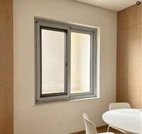 Ventana Corredera de PVC de Alta Eficiencia Energética con Vidrio Transparente y Diseño de Deslizamiento Horizontal