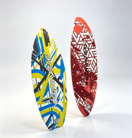 Planche de wakesurf Woowave OEM&ODM Pro Performance 56'' en fibre de verre avec pad de traction EVA pour le wakesurf derrière le bateau