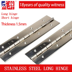 Charnières continues en acier inoxydable sur mesure, les plus vendues, pour portes de chambre, de bureau à domicile, charnières longues pour piano, vis, utilisation extérieure - Product Image 2