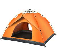 Tenda Pop Up 2 Orang Keluarga Tahan Air Anti Angin Portabel Instan Otomatis untuk Berkemah di Luar Ruangan dengan Tiang Fiberglass