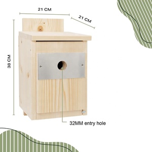 Nouveau style de nichoir pour oiseaux, nichoir durable avec protection contre les pics pour suspension - Product Image 3