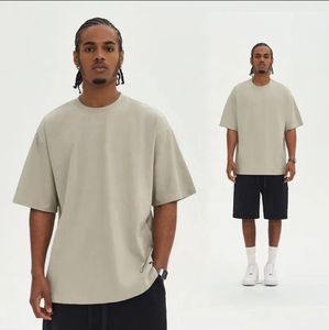 T-shirt da uomo con stampa a sbuffo in cotone 100% pesante con stampa grafica personalizzata oversize per uomo che stampano magliette bianche bianche da uomo - Product Image 3