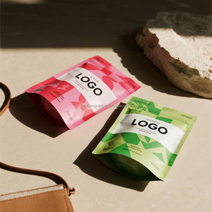 Bolsa de embalaje de plástico Mylar 3,5 personalizada para alimentos, parte superior con cremallera reutilizable, <span class=keywords><strong>Doypack</strong></span> para aperitivos, galletas, comida para mascotas, gelatina para masticar - Product Image 2