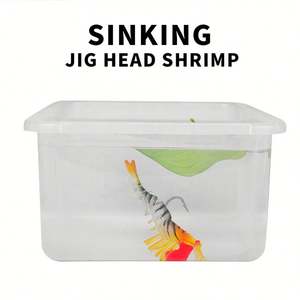 <span class=keywords><strong>Leurre</strong></span> de pêche en silicone <span class=keywords><strong>pas</strong></span> <span class=keywords><strong>cher</strong></span>, tête de jig 6g 13g 19g, imitation crevette souple, pour la pêche à la crevette, au bar, au brochet - Product Image 4