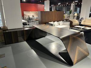 Moderna scrivania da <span class=keywords><strong>ufficio</strong></span> in MDF a forma di L mobili di lusso Executive Office Manager da tavolo scrivania modulare da <span class=keywords><strong>ufficio</strong></span> scrivanie - Product Image 4