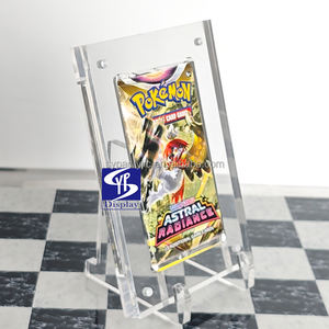 Support en acrylique personnalisé SYP pour cartes à collectionner <span class=keywords><strong>Pokémon</strong></span> <span class=keywords><strong>Shining</strong></span> Fates 1ère édition XY Evolutions, support de booster en acrylique transparent - Product Image 1