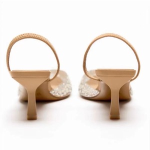 Nouvelles Chaussures d'été pour Femmes : Talons Hauts Élégants Style Fée avec Perles, Idéales pour une Princesse Raffinée et une allure Impeccable - Product Image 3