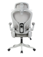 Chaise de bureau ergonomique pivotante et réglable en hauteur, confortable, en maille, chaise d'ordinateur pivotante