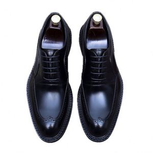 Zapatos Formales de Negocios con Punta Cuadrada Estilo Japonés, de Cuero Vacuno Genuino, Antideslizantes, Transpirables, Ligeros y Cómodos para Boda u Oficina - Product Image 3