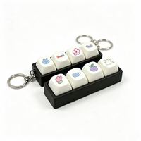 Custom Acrylic Mechanical Keyboard Tactile Keycap Switch Tester Keychain Cartoon Pattern Fidget Toy UV Printing