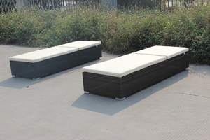 في الهواء الطلق الترفيه الروطان الأثاث الفناء بجانب المسبح الشاطئ واحد صالة الشمس السرير - Product Image 6