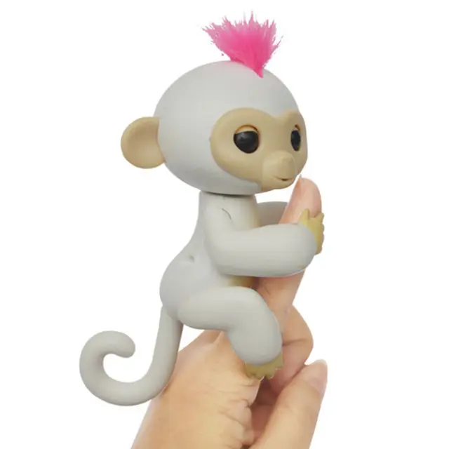 Customized Plastic Animal Monkey Finger Toys Baby Monkey With Record Repeat Function