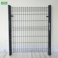 Panel de Malla de Alambre Curvada Triangular 3D, Bajo Mantenimiento, 50mm de Altura, 60mm de Tamaño de Poste, Valla de Seguridad para Entrada de Vehículos, Patio, Rancho