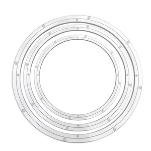 Plateau tournant à roulement à billes de 350 mm en aluminium, Lazy Susan, pour usage extérieur, rotation à 360 degrés, mécanisme rotatif - Product Image 1