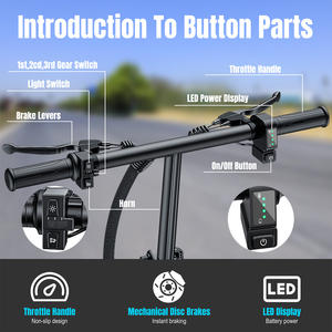 Mini vélo électrique pour adultes 350W Brushless, vélo électrique pliable, batterie au lithium <span class=keywords><strong>500WH</strong></span>, panier arrière, design stable - Product Image 2