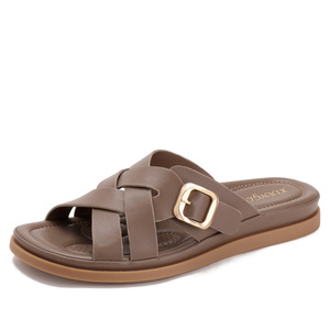 Sandalias Planas de Una Sola Tira para Mujer, Estilo Moderno y Popular en Internet, para Viajes, Playa y Aire Libre - Product Image 1