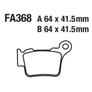 Plaquettes de frein à disque pour moto FA368 KTM SHERCO HUSABERG HUSQVARNA <span class=keywords><strong>BMW</strong></span> G450X SWM RIEJU OSSA SHERCO GAS GAS ALTA MOTORS - Product Image 4