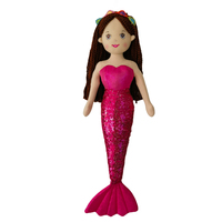 Poupée en peluche belle sirène douce personnalisée cadeau d'anniversaire pour filles sur mesure