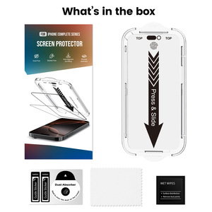 ฟิล์มกันรอยสำหรับ <span class=keywords><strong>iPhone</strong></span> <span class=keywords><strong>18</strong></span>/17/16/13 Pro พร้อมถาดติดตั้งอัจฉริยะ |   ปราศจากฝุ่นและฟองอากาศ |   กระจกนิรภัย 9H |   ติดตั้งง่าย - Product Image 6