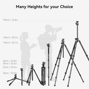 Giàn khoan nhỏ 73 "Máy ảnh Chân máy 360 xoay trung tâm cột ngang Chân máy <span class=keywords><strong>Monopod</strong></span> với điện thoại thông minh chủ mang túi-4288 - Product Image 5