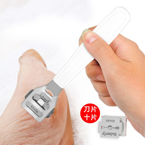 Stainless Steel Foot Scraper Callus Remover Pedicure Tool White Blade Replaceable Made In China - Product Image 2