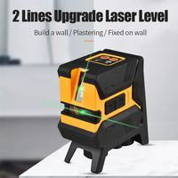 Niveau Laser à faisceau vert, mise à niveau Laser à 2 lignes auto-nivelant pour la construction des outils de mesure