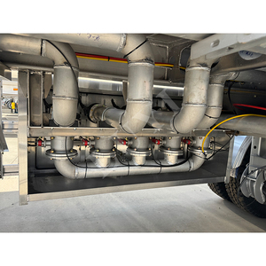 3 As 40000 Liter 5 Comparement Water Olietanker Oplegger Alle Aluminium Brandstoftank Tankwagen Met Een Vloeistofniveaumeter - Product Image 6