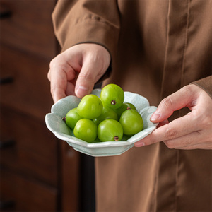 Juego de Vajilla Decorativa de Cerámica Pintada a Mano, Ecológica, para Acción de Gracias, Plato para Frutas, Aperitivos, <span class=keywords><strong>Pizza</strong></span>, Frutos Secos, Bandeja, Platos para Fiestas - Product Image 1