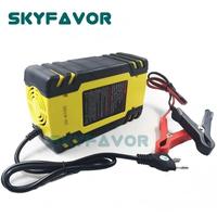 Chargeur de batterie intelligent portable 12V 24V 8A à impulsions pour batteries de voiture, camion et moto (réparation des batteries au plomb-acide)