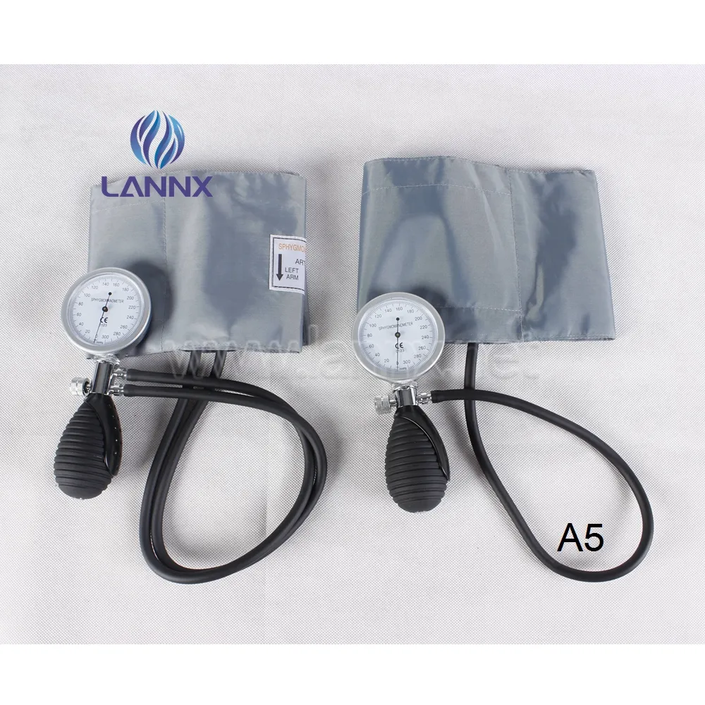LANNX A5 en çok satan profesyonel kol Aneroid manuel tansiyon aleti aksesuarları ile tıbbi taşınabilir kan basıncı monitörü