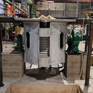 Fourneau de fusion à <span class=keywords><strong>induction</strong></span> à <span class=keywords><strong>coque</strong></span> en aluminium, capacité 1000 kg, pour la fusion rapide du fer – Offre spéciale - Product Image 2