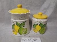 Assiette de présentation en porcelaine motif citron, style européen, vaisselle durable pour cadeaux