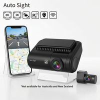 Caméra embarquée double pour voiture, WiFi 2,4 GHz, enregistrement automatique en boucle avant/arrière 1080P, vision nocturne, enregistreur de conduite avec surveillance de stationnement